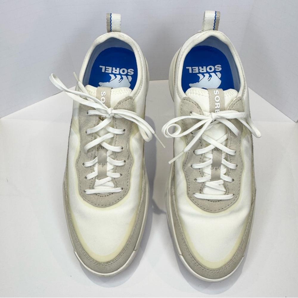 Sorel Ona Women's Size 10 Sneakers White Taupe Show Running Athletic Walking
